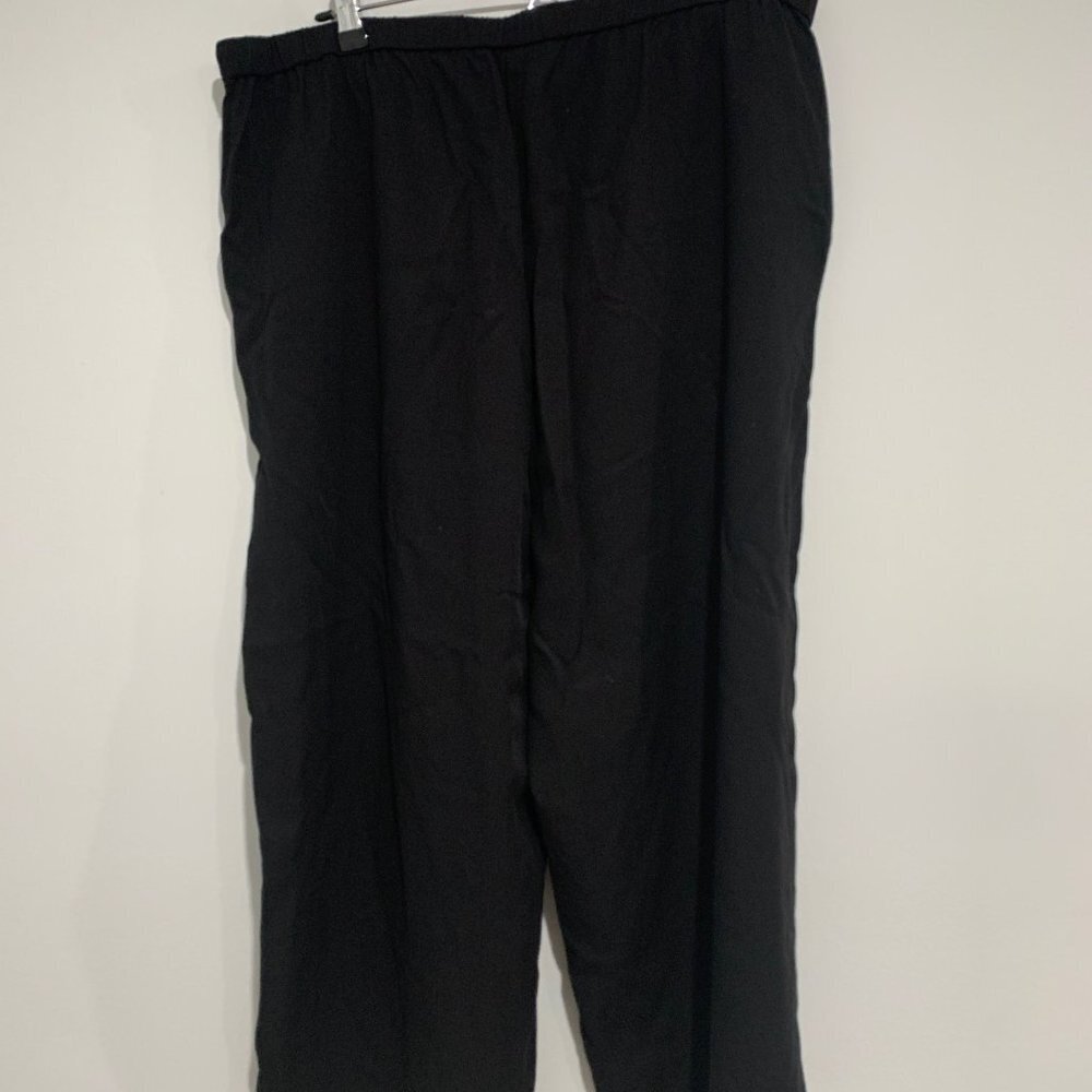 Eileen Fisher Women Size XL/TG Loose Fit Black Pants - Picture 6 of 7